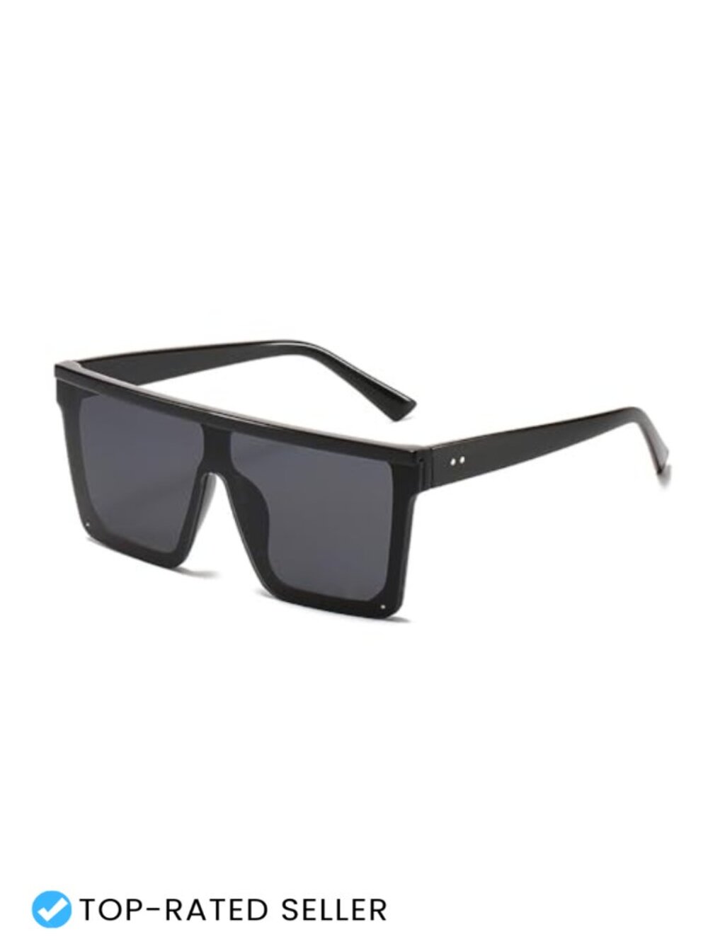 Oversized Square Sunglasses Trendy Flat Top UV Protection Shades